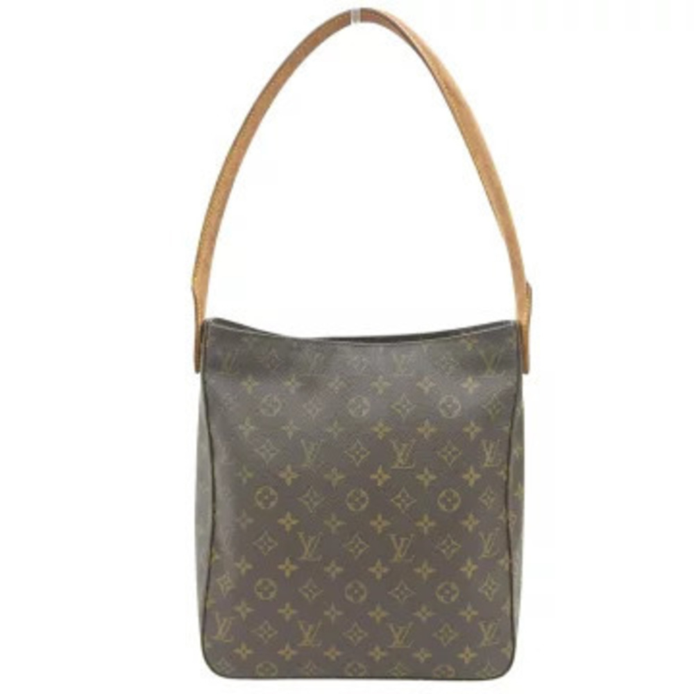 Louis Vuitton Monogram Looping Hobo Shoulder Bag Canvas Leather Brown